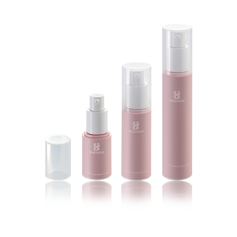 15ML 30ML 50ML สีชมพูอ่อน Empty Moisturizer เครื่องปั๊มขวดสุญญากาศ-HS-013C