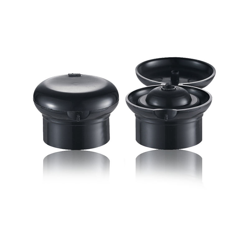 HY-M01 24/410 ฝาเกลียวพลาสติกทรงเห็ด สีดำ สำหรับขวด