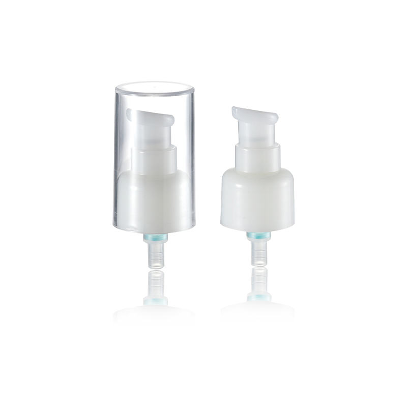 หัวปั๊มเครื่องสำอางโครงสร้างป้องกันการกระเด็น Liquid Distributor-HY20A-20