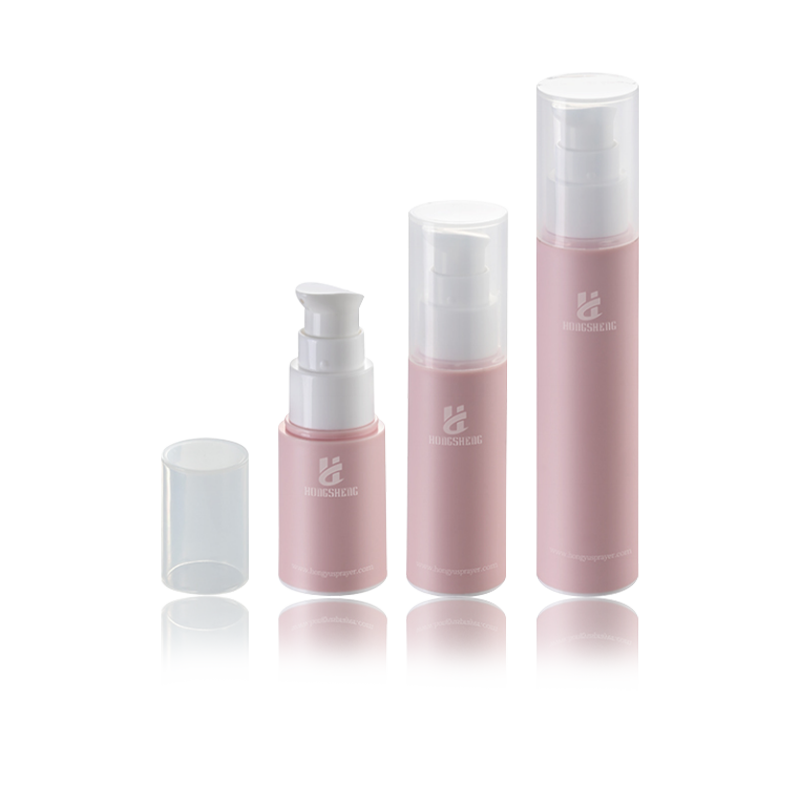 15ML 30ML 50ML ขวดสุญญากาศเคลือบสีชมพู-HS-013D
